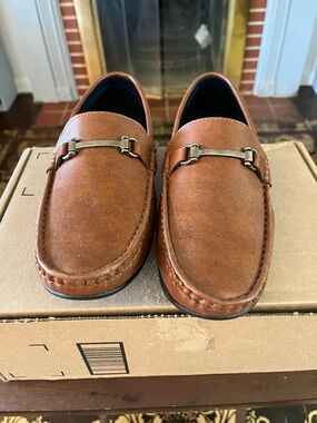 Men's Brown Leather Bit Loafers